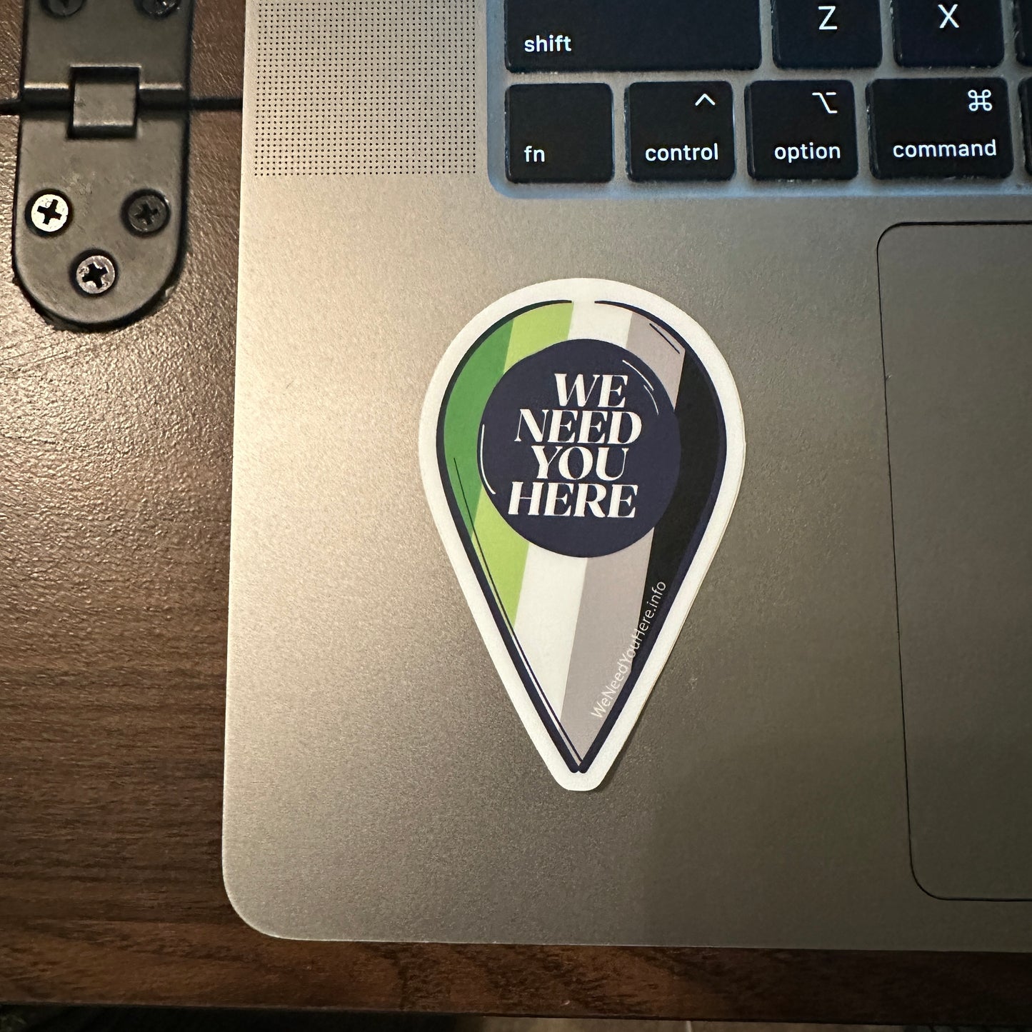 We Need You Here Aromantic Pride 3" Stickers | LGBTQ+ Pride Stickers