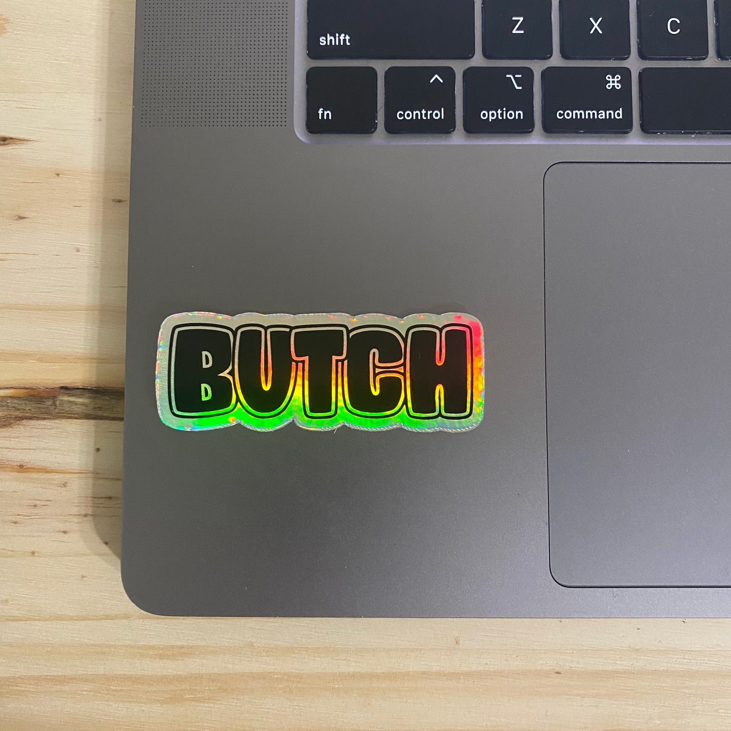 Butch Holographic Sticker