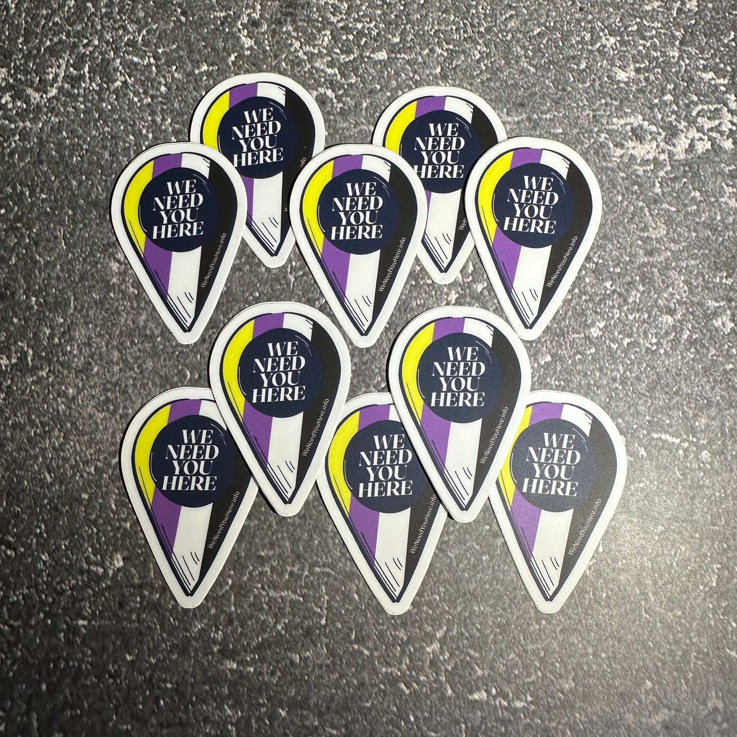 We Need You Here Stickers - Lil' Cuties 10 Pack