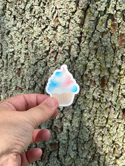 Trans Cupcake Sticker
