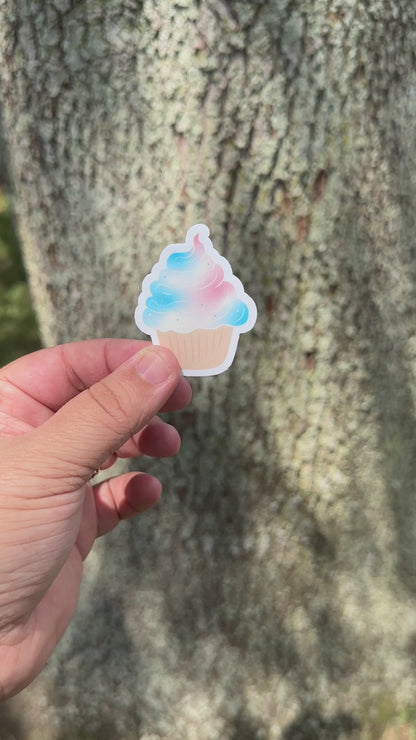 Trans Cupcake Sticker